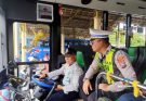 Satlantas Polres Gresik dan Dishub Lakukan Ramcheck, Ipda Andreas : Jangan Main-main Soal Keselamatan Penumpang