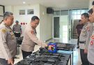 Tim Gabungan Polda Jatim dan Polres Gresik Periksa dan Tertibkan Senjata Api Anggota 