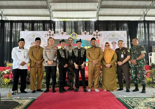 HALALBIHALAL : Forkopimda Gresik dalam halalbihalsl di kantor Bupati Gresik pada Selasa, 16 April 2024